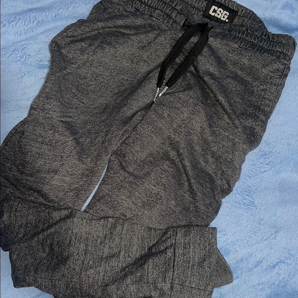 Men's Gray Slim Jogger Pants